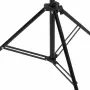 vidaXL T-образна стойка за фон, черна, 151x60x(70-200) см, снимка 5