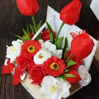 🌷🌹НОВО🌹🌷Кутия книга със сапунени цветя, снимка 3 - Подаръци за жени - 41926896