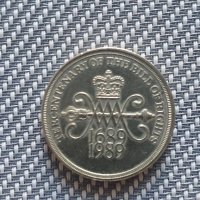 Монета Британски 2 паунда, снимка 2 - Нумизматика и бонистика - 41453396