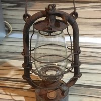 Стара немска газена лампа, снимка 4 - Антикварни и старинни предмети - 39089470