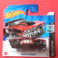 💕🧸Hot Wheels 2024 Custom 68 Camaro -  HW MODIFIED Red , снимка 1 - Колекции - 44327353