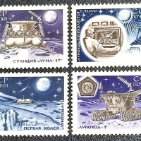 СССР, 1971 г. - пълна серия пощенски марки, космос, 1*10, снимка 1 - Филателия - 37345461