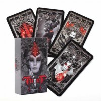 Уникални таро карти: The Fountain Tarot & XII Tarot Nekro, снимка 10 - Карти за игра - 34166560