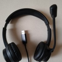 Слушалки с микрофон Trust Rydo USB Headset – като нови, снимка 1 - Слушалки и портативни колонки - 42620369