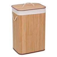 Бамбуков кош за пране с голям капацитет за дрехи, снимка 2 - Други стоки за дома - 35678108