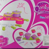 Детски готварски комплект с печка и прибори за готвене, снимка 2 - Кукли - 38738305