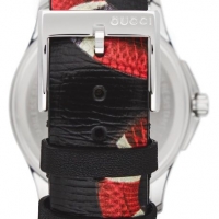 GUCCI Snake Insignia Leather Strap Watch, 40mm-50%, снимка 9 - Дамски - 36035230