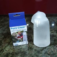 Pure Clear Сгъваема бутилка за вода с филтър - 1000 ml, снимка 6 - Термоси - 42475390