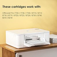 Нов Комплект 5 броя тонер касети мастило офис принтер HP Officejet Pro , снимка 2 - Други - 40266879