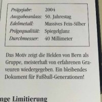 Сребърни юбилейни медали Das Wunder von Bern, 50г, снимка 11 - Нумизматика и бонистика - 44290953