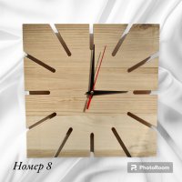 Дървени дизайнерски часовници за стена., снимка 8 - Стенни часовници - 40781930