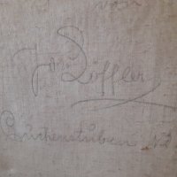 Стара колекционерска картина масло на платно - подписана, снимка 2 - Антикварни и старинни предмети - 34243396