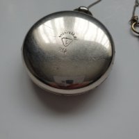 Сребърен джобен часовник, снимка 2 - Антикварни и старинни предмети - 40743971