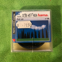 Hama PL circular filter - филтър за обектив 58mm DSLR, снимка 1 - Обективи и филтри - 44926867
