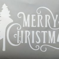 Самозалепващ шаблон Merry Christmas S025 скрапбук декупаж , снимка 2 - Други - 42117822