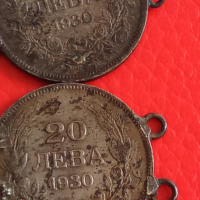 Български монети 2 бр 20 лв 1930 г 26685, снимка 9 - Нумизматика и бонистика - 36355710