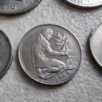 Монети . Германия.  1 , 2  дойче марки и  3 бройки по 50 пфенига., снимка 9 - Нумизматика и бонистика - 38325471