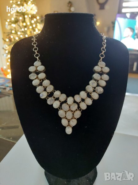 Прекрасно сребърно колие с оникс/сребро 925/, снимка 1