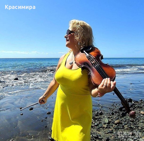 Цигуларка и певица, свиреща още на мандолина,  пиано и ксилофон за Вашето изискано парти , снимка 1