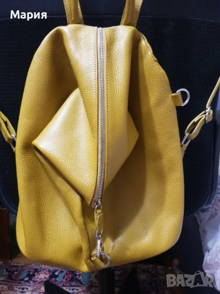 Дамска раница естествена кожа, снимка 1