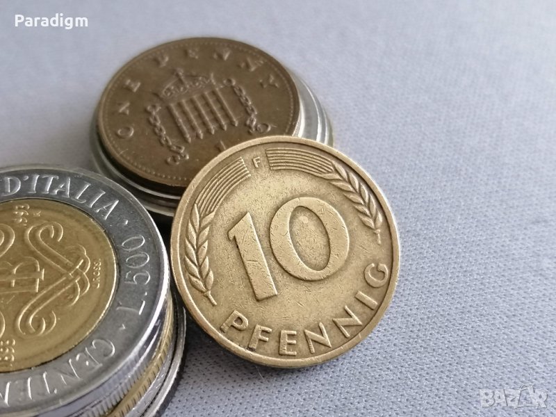 Монета - Германия - 10 пфенига | 1950г.; серия F, снимка 1