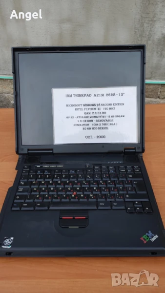 Продавам ретро лаптопи IBM ThinkPad (2000–2003 г.) – колекционерска находка, снимка 1