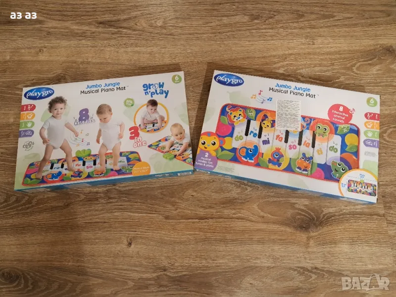 Ново 3в1 музикално килимче пиано/пътека Playgrо 6м+, снимка 1