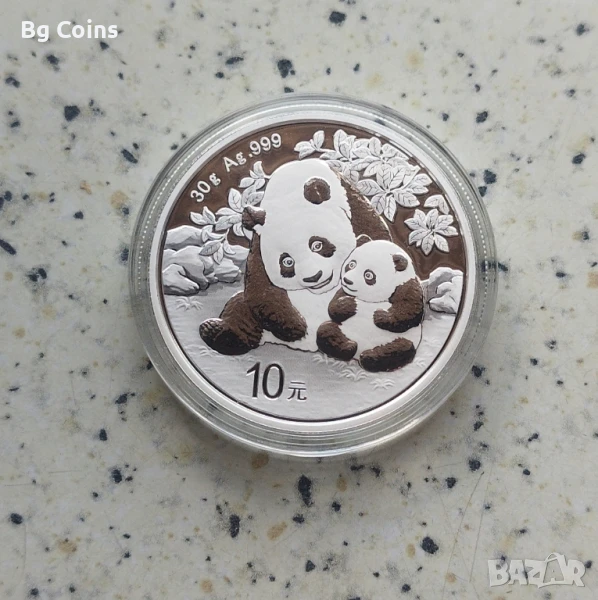 Сребро 30 гр 2024 Панда , снимка 1