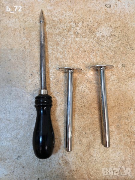 Стар ветеринарномедицински троакар, стилет, шило, канюли, снимка 1