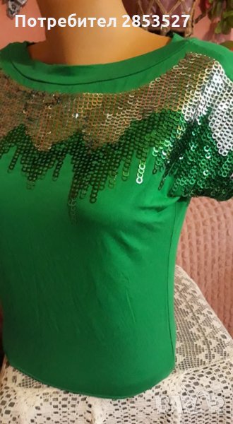 Тениска с пайети, снимка 1
