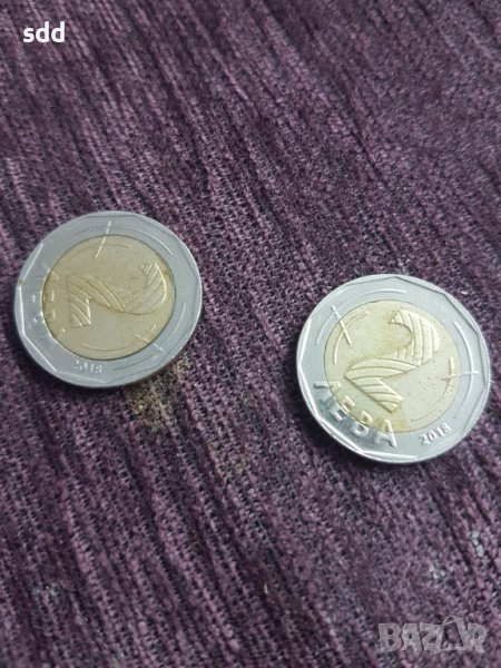 Два броя юбилейни монети, снимка 1