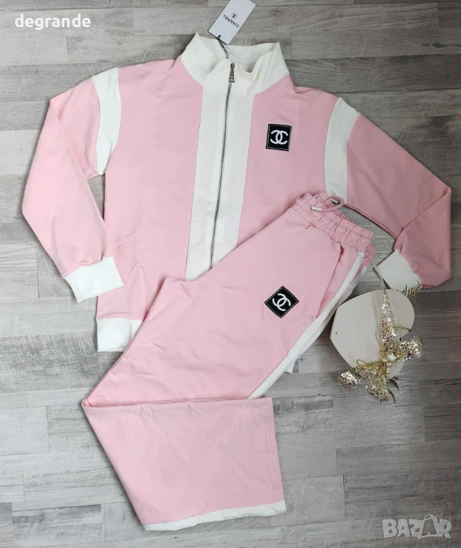 Дамски памучен комплект Chanel, снимка 1