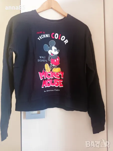 Памучна блуза с Мики, снимка 1