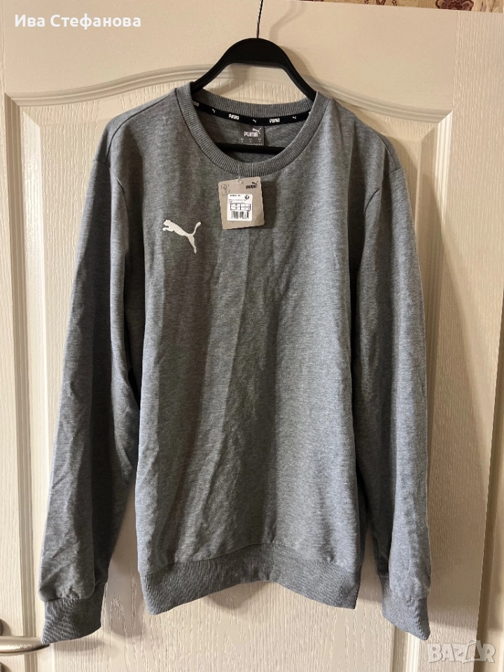 Нова с спортна маркова  сива мъжка оригинална блуза Puma puma Пума с етикет, снимка 1