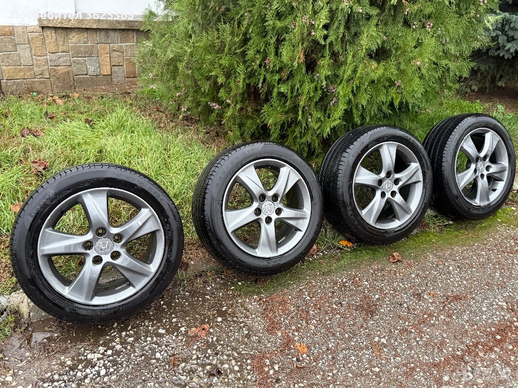 Джанти от Хонда Акорд 5×114,3 17" с гуми Pirelli Powergy 225/50/17, снимка 1