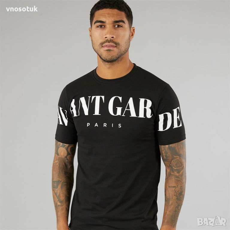 Черна мъжка тениска Criptic Avant Garde-номер XL, снимка 1