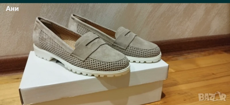 Дамски велурени обувки 37 номер, снимка 1