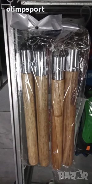 нунче - нунчаку ново дървено с верига подходящо за обучение и тренировки , снимка 1