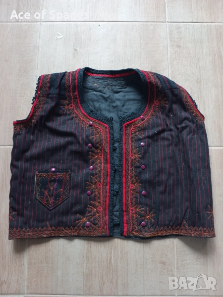 Автентичен Голям Капански Вълнен  Елек Носия, снимка 1