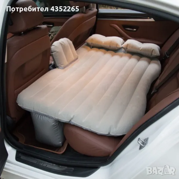 Удобен надуваем матрак (легло), приспособен  за спане в  автомобил , снимка 1
