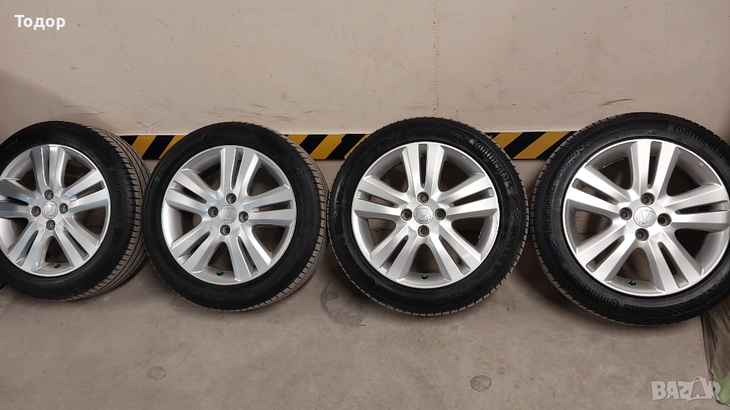 Джанти 16" за Хонда Джаз 2008-2015 с летни гуми Континентал, снимка 1