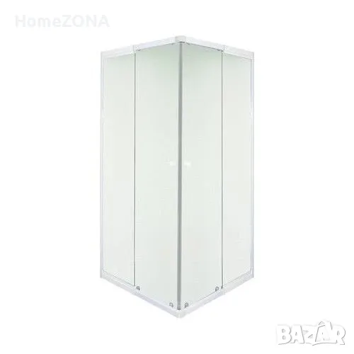 Квадратна регулируема душ кабина, 80-90х80-90х190 см, матирано стъкло, снимка 1