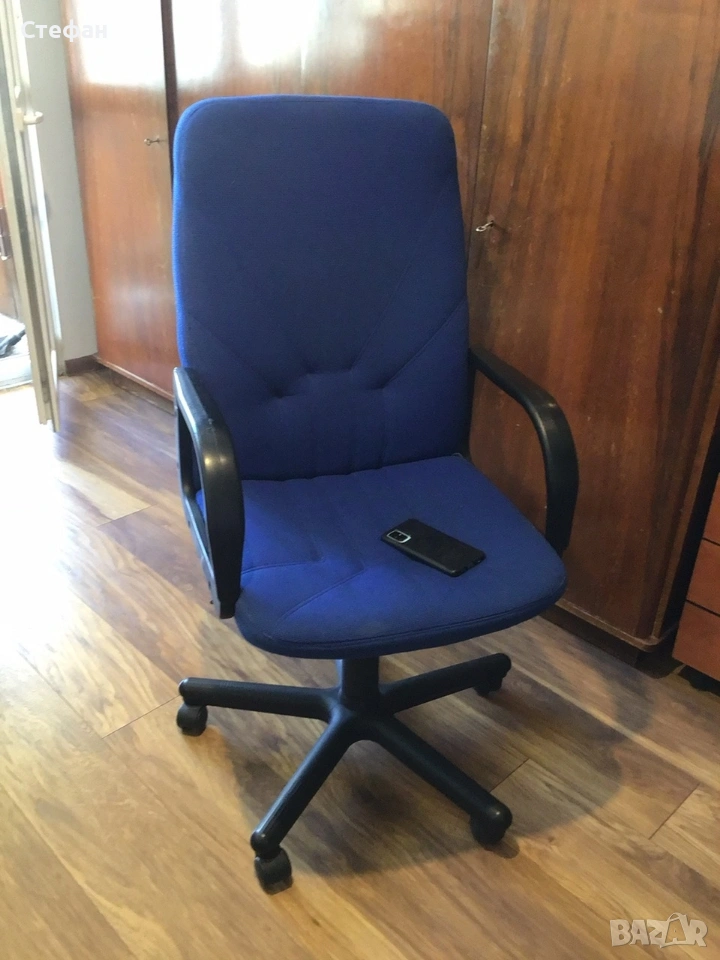 Голям офис стол - син, снимка 1