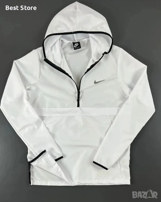 Nike Бял Мъжки Суичър Найк , снимка 1