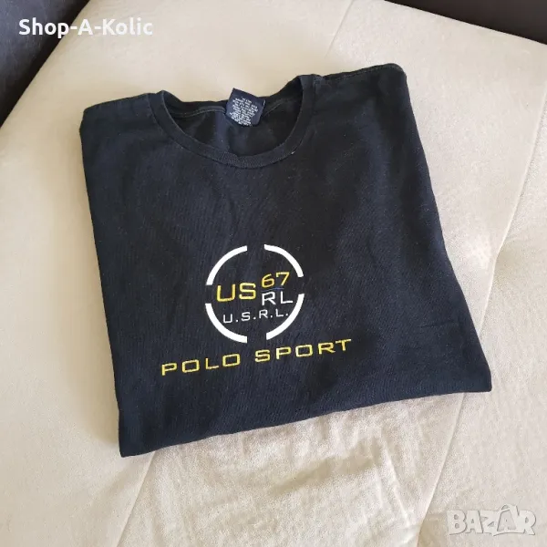 Original Vintage 90's Polo Sport 67 Polo RALPH LAUREN US 67 RL U.S.R.L. Long Sleeve Shirt, снимка 1