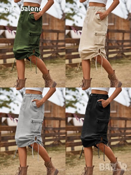Нов стил ежедневна дамска дънкова пола, 4цвята - 023, снимка 1
