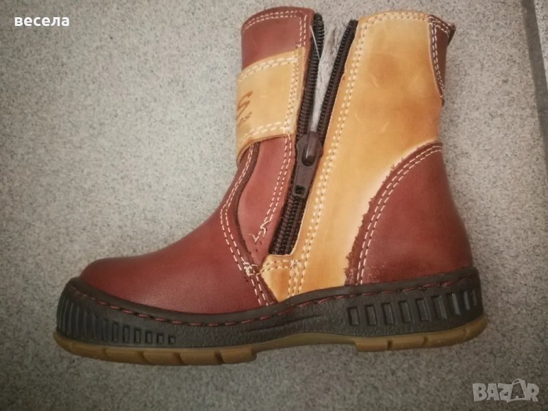 ботуши от естествена кожа с топла вълна номер 22, 26, 30, 31, снимка 1