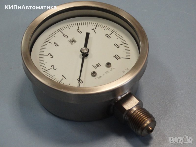 Манометър Nuova Fima Ф 100, 10 bar, снимка 1