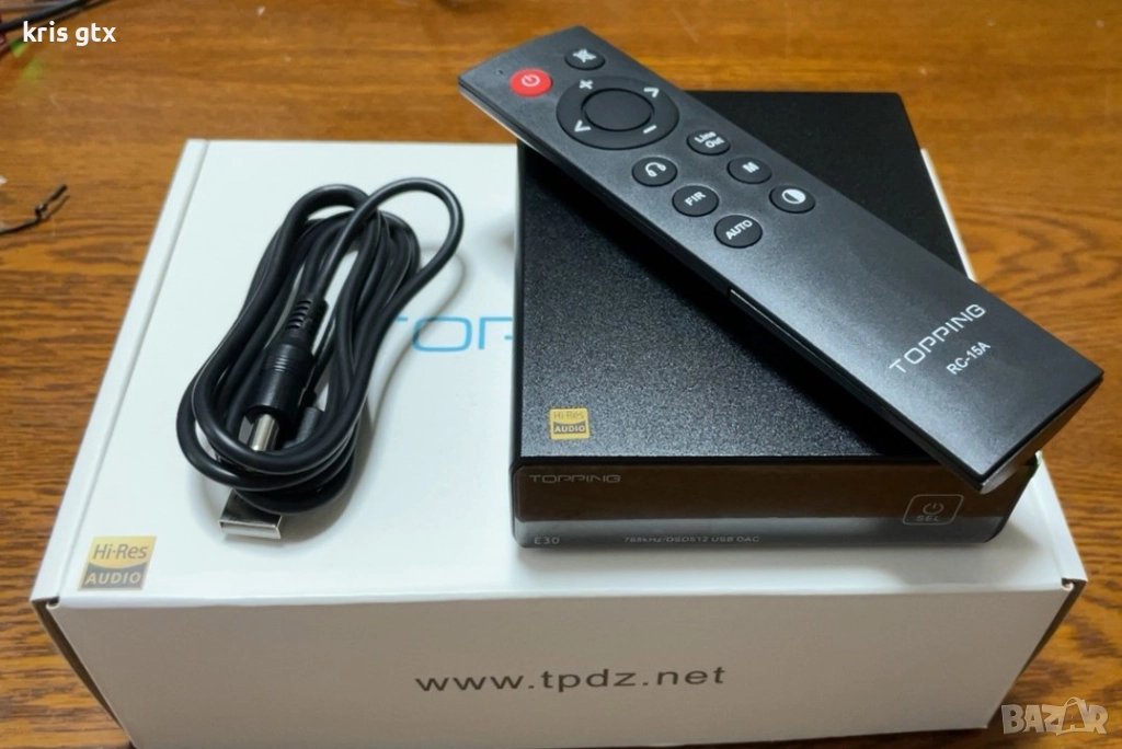 дак цап dac Topping Е30 AKM AK4493, снимка 1