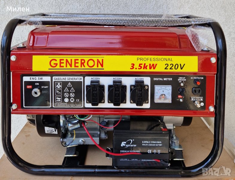 3,5 KW Генератор за ток /бензинов/ - Генератори за ток на складови цени, снимка 1
